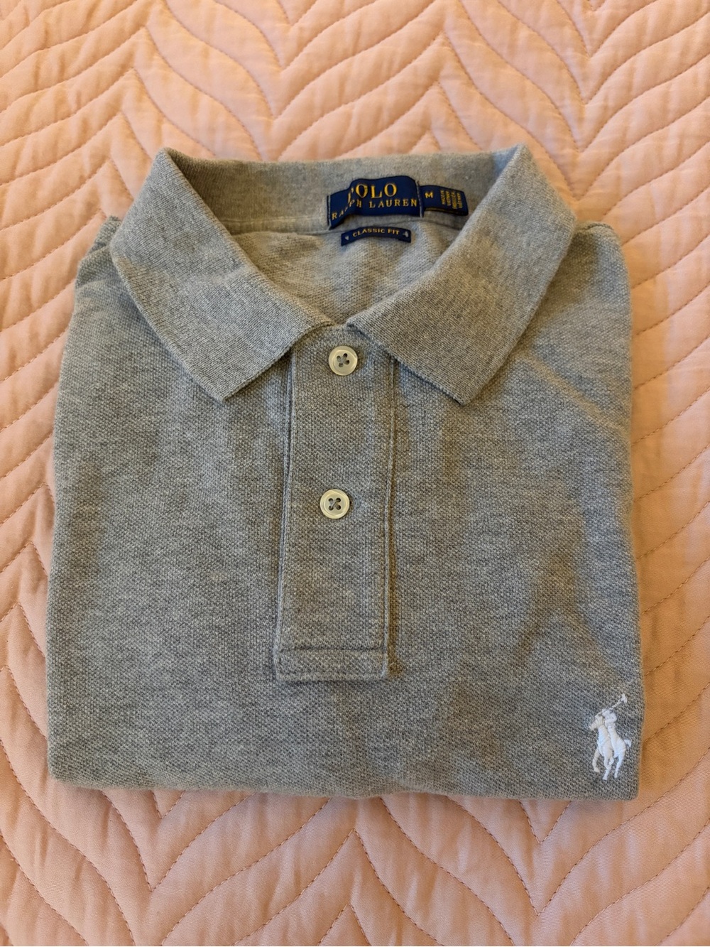 Polo Ralph Lauren Men’s Classic Fit Polo Shirt Gray Size M